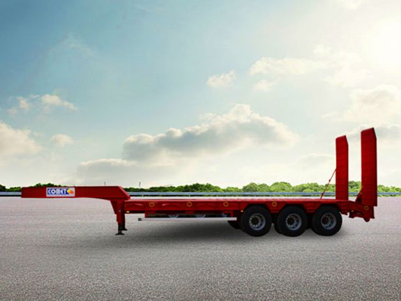 Ce porte-engins l&eacute;ger &agrave; 3 essieux est d&eacute;di&eacute; au transport de diff&eacute;rents types de mat&eacute;riels dont les dimensions peuvent attein