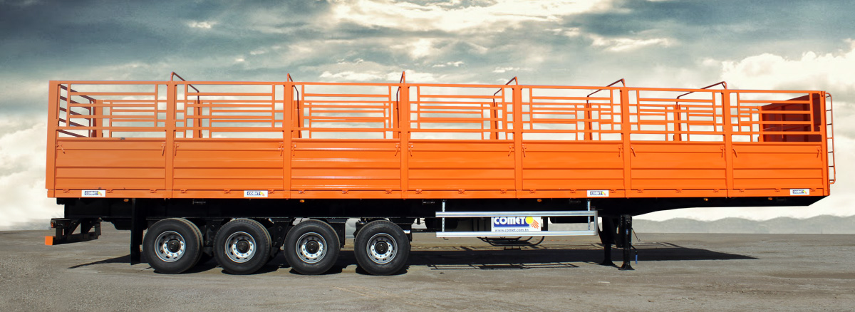 La semi-remorque plateau &agrave; 4 essieux est con&ccedil;ue sp&eacute;cialement pour s&rsquo;adapter au nouveau code de l&rsquo; UEMOA. Elle est destin&eacute;e au 